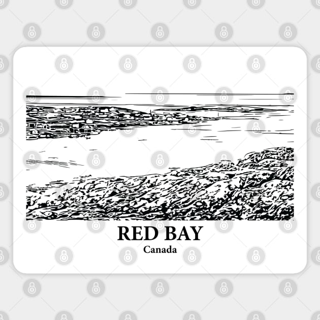 Red Bay - Canada Magnet by Lakeric